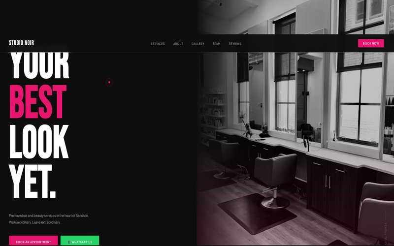 Hair & Beauty Salon template preview